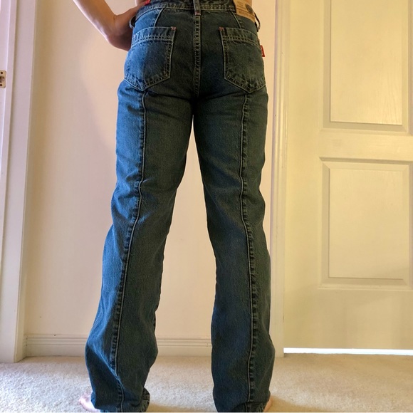 Jeans with Pink Contrast Stitching - Picture 16 of 16